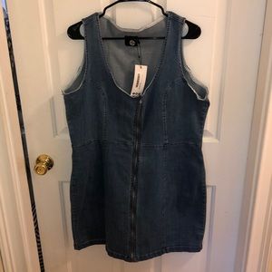 Denim tank top dress